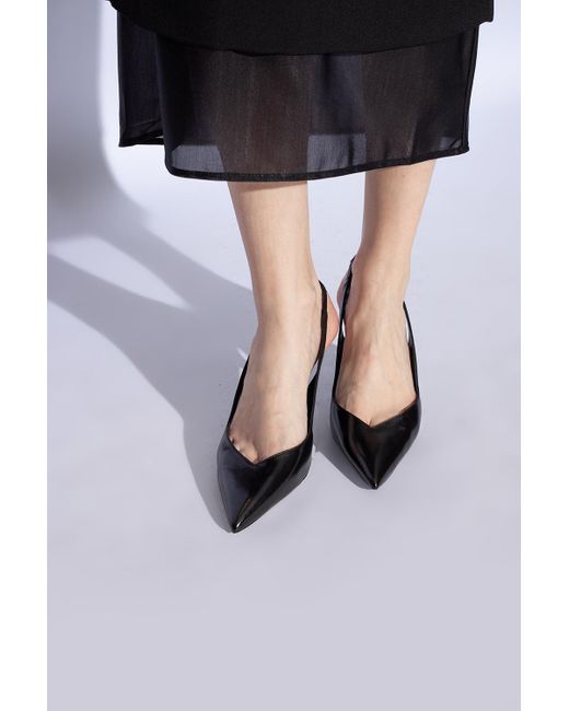 stuart weitzman leather pumps