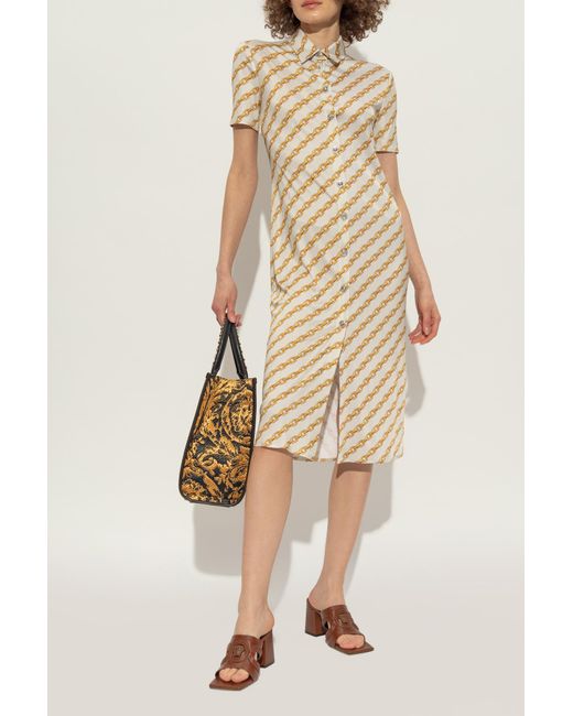 Versace Brown Heeled Sandals