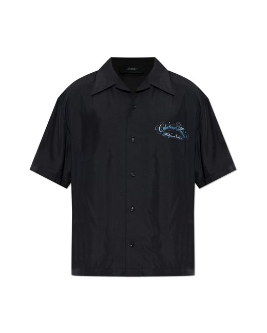 Amiri Black Shirt With Logo for men
