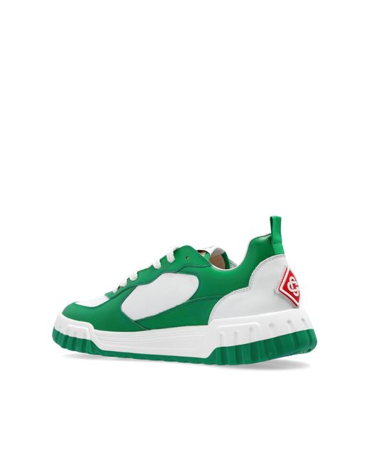 Casablancabrand Green ‘Court’ Sports Shoes for men
