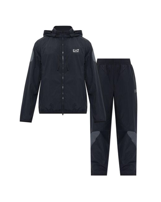 EA7 Blue Set: Jacket And Trousers for men