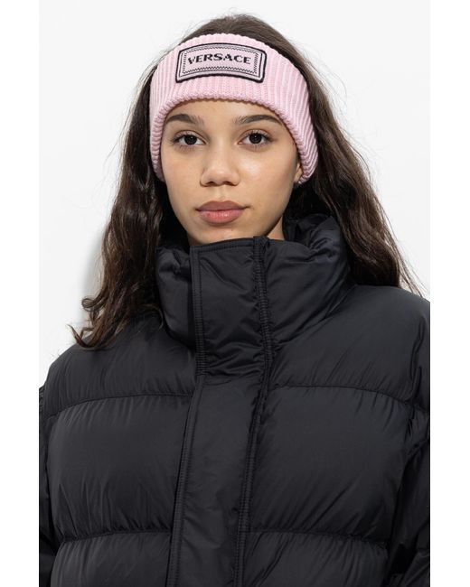 Versace Pink Wool Headband