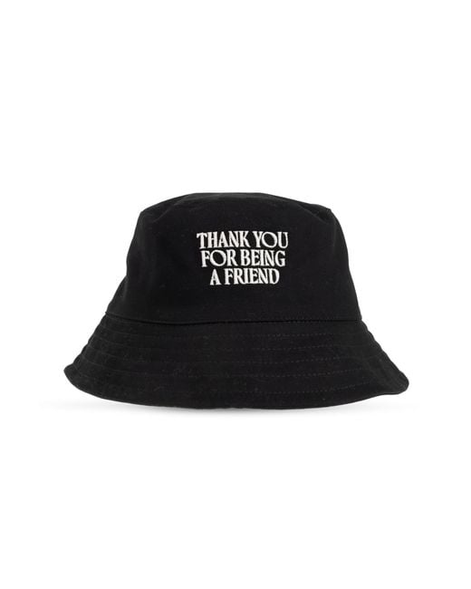 AMI Black Hat With Embroidered Lettering