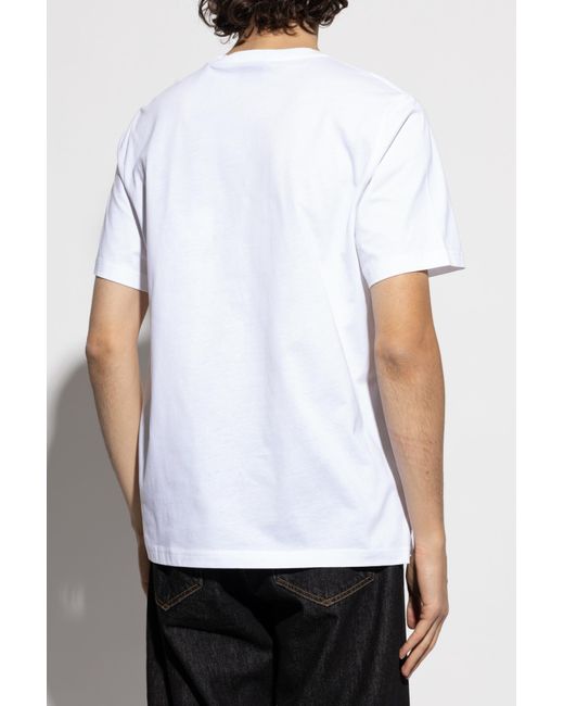 Paul Smith White T-Shirt With Colorful Print for men