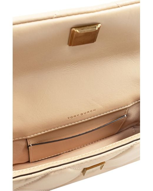 Tory Burch Natural Kira Diamond Mini Shoulder Bag