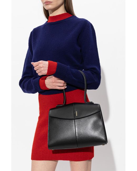 Jil Sander Black 'Linea' Handheld Bag