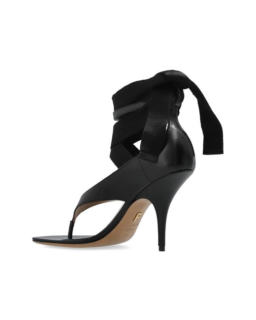 Ferragamo Black Heeled Sandals Leliu