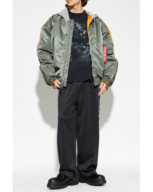 Vetements Green Insulated Jacket for men