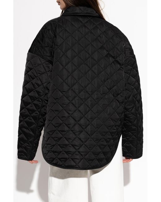 Totême  Black Quilted "Oversize" Jacket With Lining