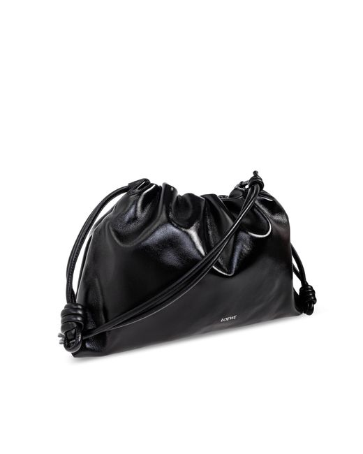 Loewe Black Shoulder Bag 'Flamenco Large'