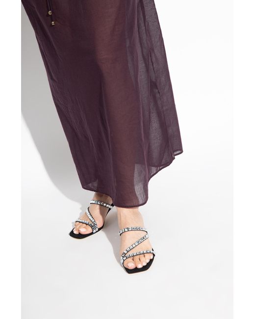 Michael kors flip flops womens sales purple