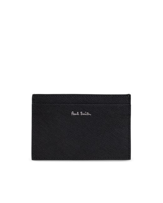 Paul Smith Black Card Case With Print for men