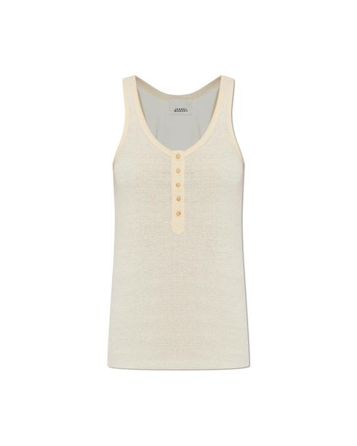 Isabel Marant White Top "Helma"