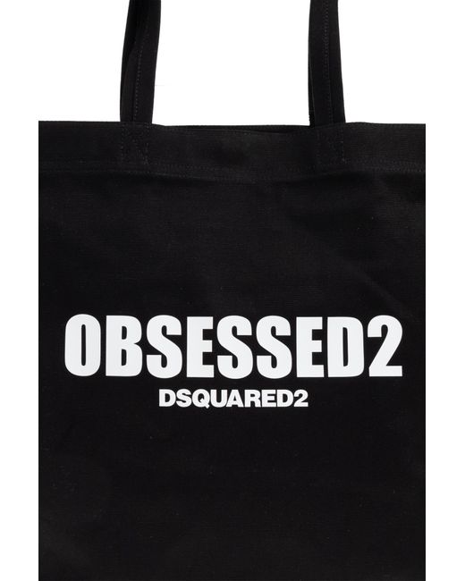DSquared² Black Shopper-Type Bag for men