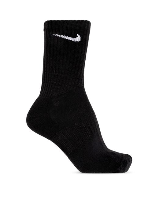 Nike Black Six-Pack Of Socks With Logo for men