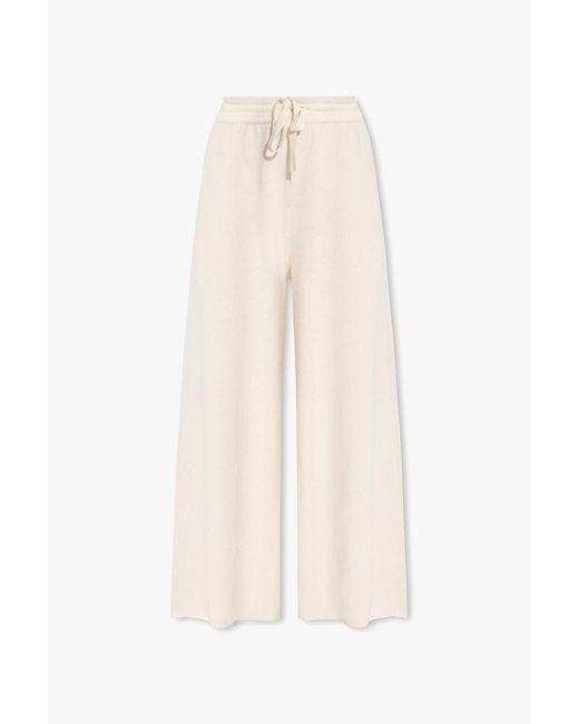 Jil Sander White Cashmere Trousers