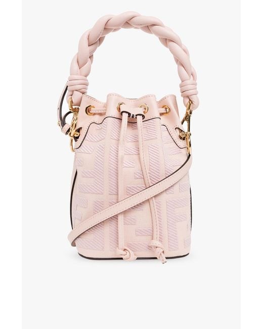 Fendi Pink 'mon Tresor Mini' Bucket Bag