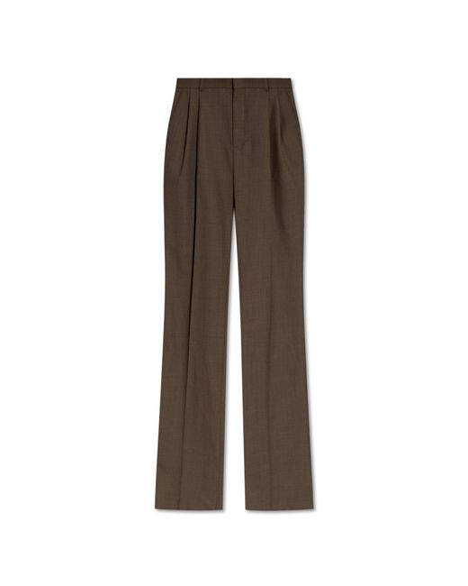 Saint Laurent Brown Wool Trousers,