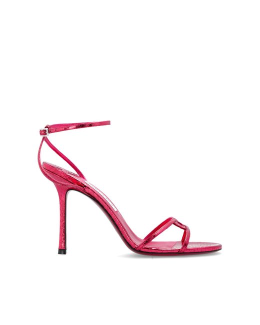 Jimmy Choo Pink Heeled Sandals '1998 Leo'