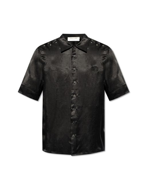 1017 ALYX 9SM Black Shirt With Short Sleeves, for men
