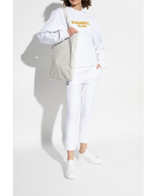 DSquared² White Sneakers Icon Casetta