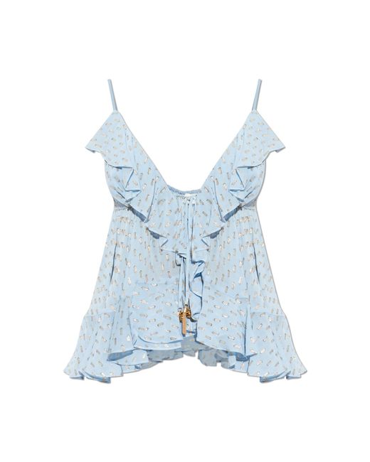 Zimmermann Blue Top With Lurex Thread