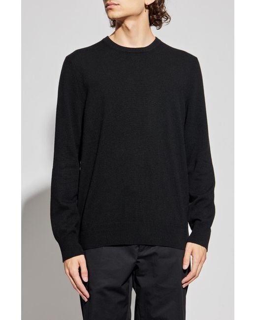 Alexander McQueen Black Cashmere Sweater With A Crew Neck for men