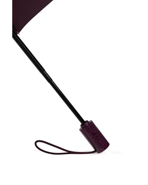 Moschino Purple Umbrella With Logo,