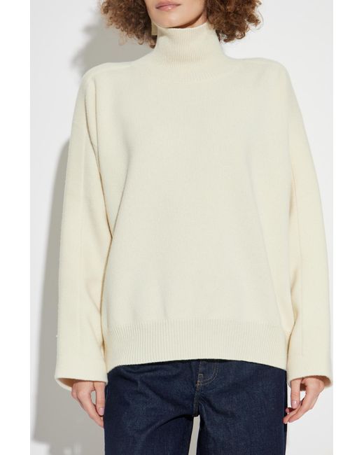Jil Sander Blue Wool Turtleneck