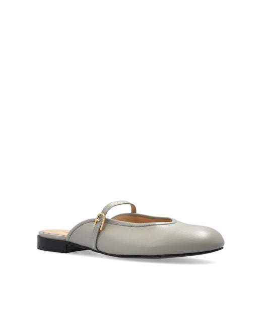 Furla Gray 'Etoile' Slides