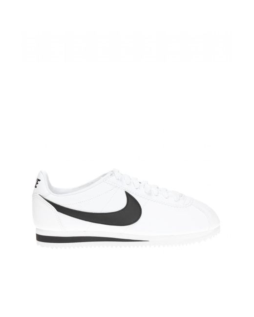cortez shoes white and black