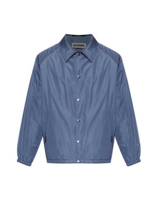 Jil Sander Blue Insulated Jacket for men