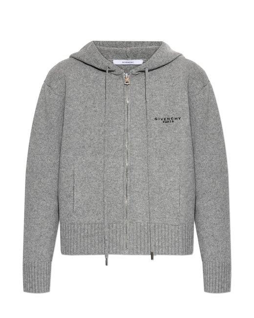 Givenchy Blue Wool Hoodie