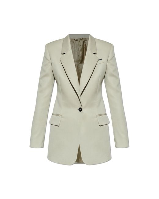 The Attico White Wool Blazer