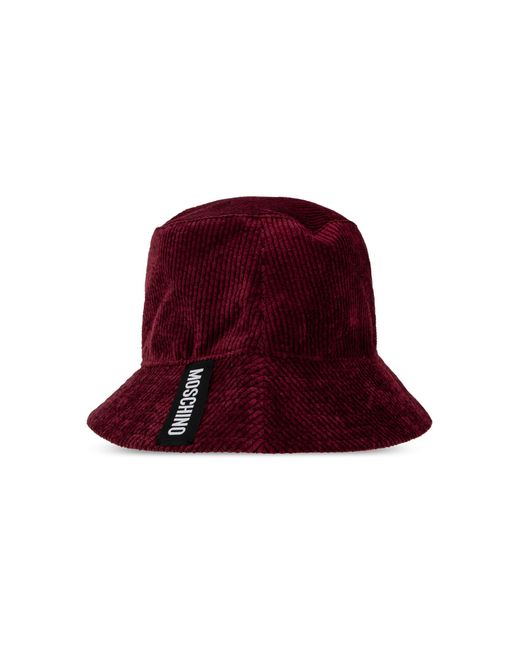 Moschino Red Reversible Hat