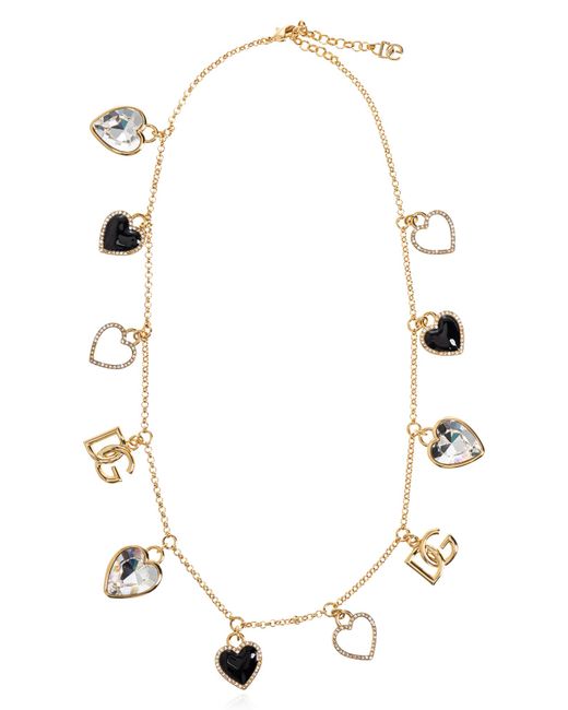 Dolce & Gabbana Metallic Necklace With Pendants