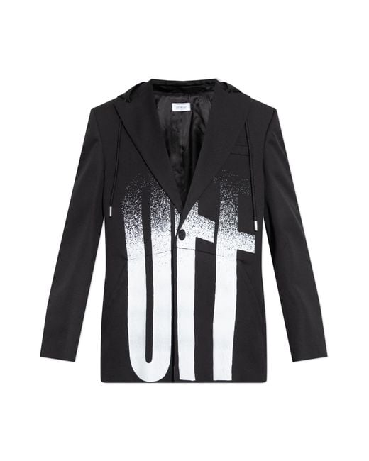 Off-White c/o Virgil Abloh Black Jacket With Hood for men
