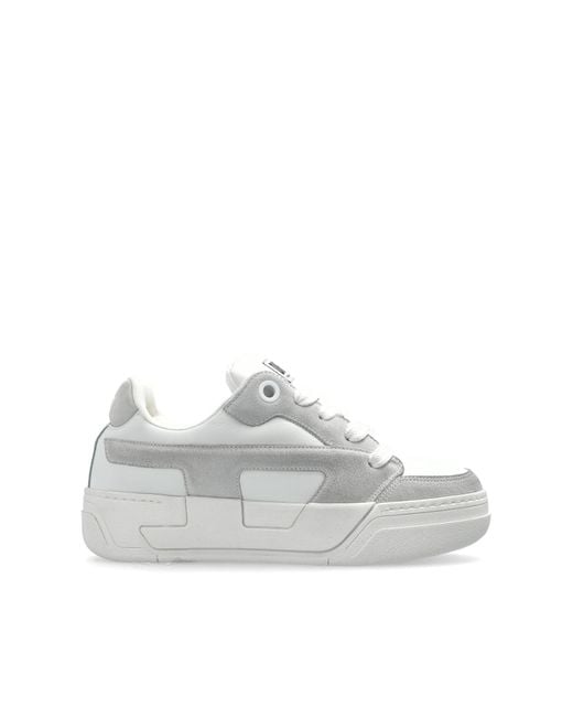 DIESEL White 'S-D-Ollie Low' Sports Shoes