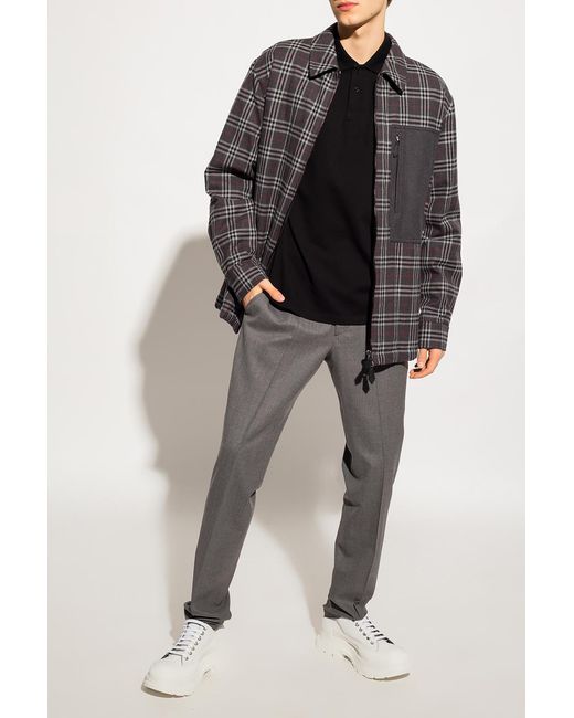 Burberry Black Check Jacket for men
