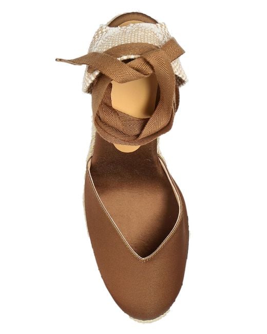 Castaner Metallic Wedge Heel Shoes 'Chiara'