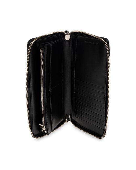 Marc Jacobs Black Striped Pattern Wallet