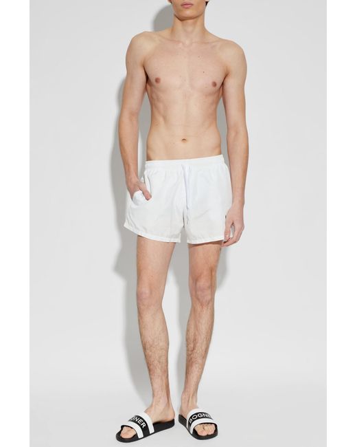 Bogner White "Belize" Rubber Flip-Flops for men