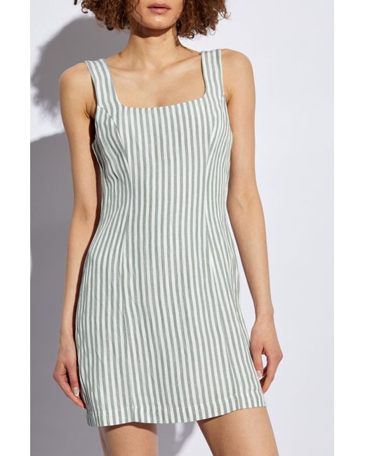 Posse White Striped Pattern Dress 'diana',