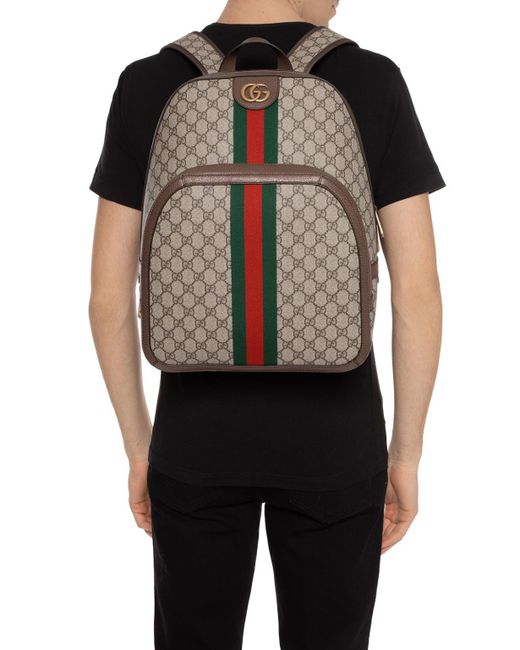 Gucci Canvas Ophidia GG Medium Backpack in Brown for Men - Save 15% - Lyst