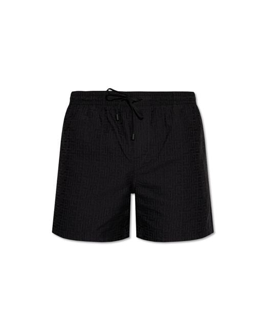Balmain Black Swim Shorts for men