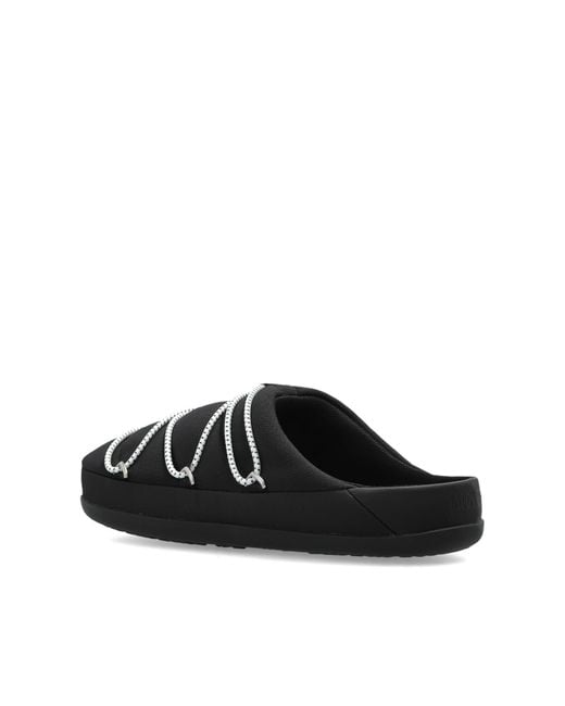 Moon Boot Black "Mb Soft Slipper" Shoes