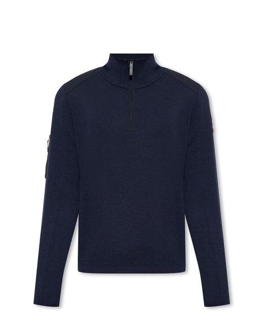 Canada Goose Blue 'Stormont' Turtleneck Sweater for men