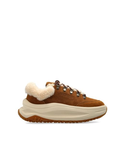 Moon Boot Brown 'Moon247 City Shearling' Sports Shoes