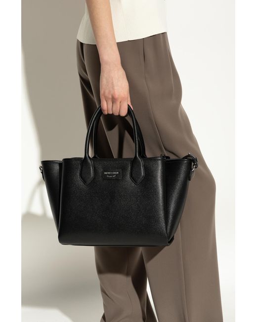 Emporio Armani Black Shopper-Type Bag