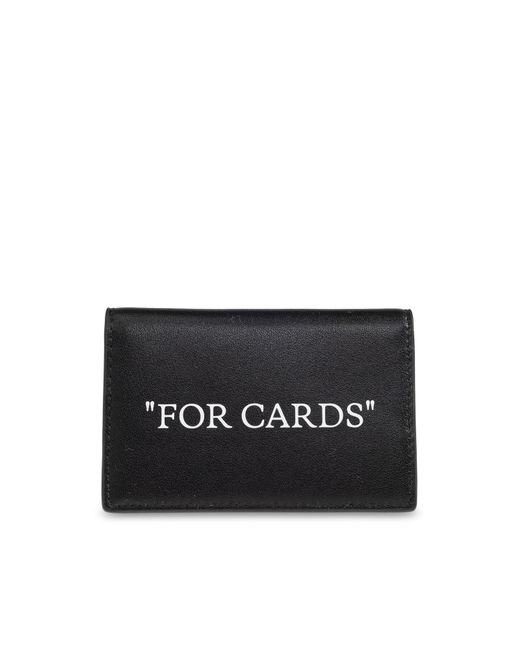 Off-White c/o Virgil Abloh Black Leather Cardholder With Logo for men